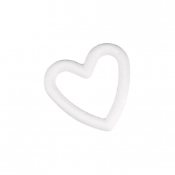 Coeurs en polystyrène 20 cm vide