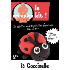 kit pate a modeler enfant creapito la coccinelle