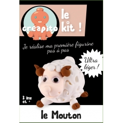 kit pate a modeler enfant creapito le mouton