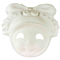 masque fillette en papier comprime 24 x 26 cm elastique