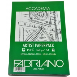 papier fabriano accademia artist paper pack 150 f a4 160g
