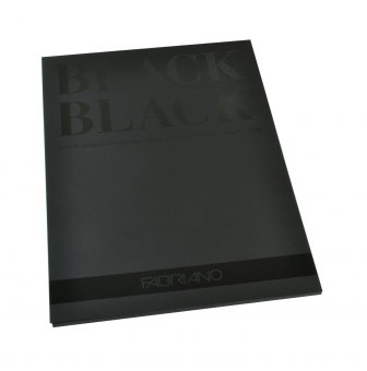 papier fabriano noir bloc 24x32 300g 20 feuil ultranoir
