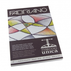 Papier Fabriano Unica Bloc A4 250 g Blanc 20 feuil.