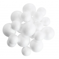 boules en polystyrene 5 et 7 cm 40 pieces