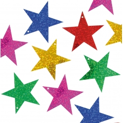 Sequins étoiles métallisés 5 cm x 35 grs