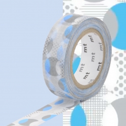 masking tape mt cercles bleu  overlapped blue