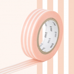 masking tape mt lignes rose poudre  border peach