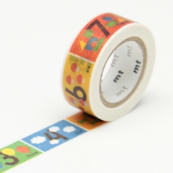 masking tape mt kids multicolore nombres