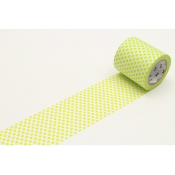 masking tape mt 50 mm casa pois vert anis  dot lime