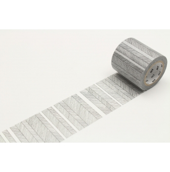 masking tape mt 50 mm casa lignes obliques noir  script border monochrome