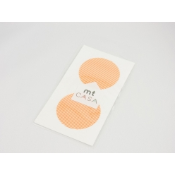 masking tape mt casa seal sticker rond en washiraye orange