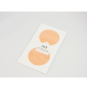 masking tape mt casa seal sticker rond en washiraye orange