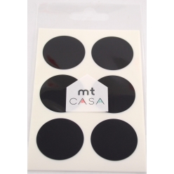 masking tape mt casa seal sticker rond 3 en washi noir  black