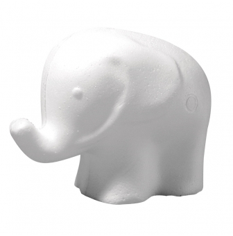 elephant en polystyrene 10 cm