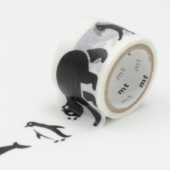 masking tape mt relief bestiaire  black animals