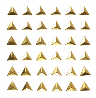 stickers stud triangles dores 1cm x 36 pcs