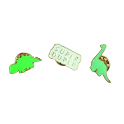 pins emaille dinosaures x 3 pcs