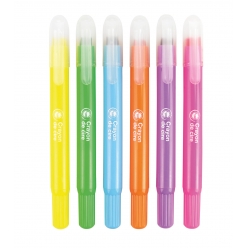 Crayon de cire couleurs fluos x 6 pcs