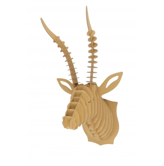 maquette en carton a assembler trophee antilope 52 x 27 x 30 cm