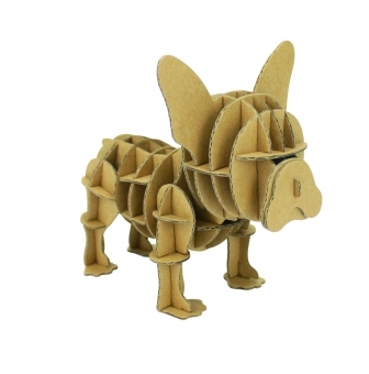 maquette en carton a assembler bulldog 12 x 10 x 8 cm