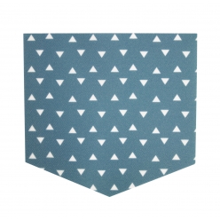 poche thermocollante bleue 2 en 1 triangle 95 x 105cm