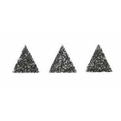 mini transfert textile paillete triangle noir 1 x 1 cm x 30 pcs