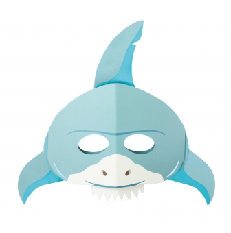 masque 3d en carte forte requin a monter