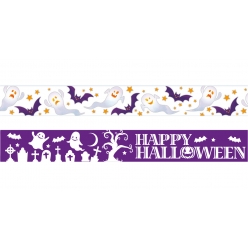Washi tape Halloween fantôme, chauve souris 5m x 15mm x 2pcs
