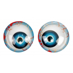 oeil effrayant adhesif 10 cm pupille mobile x 2 pcs