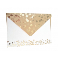 cartes et enveloppes confettis 10 x 12 cm x 7 pcs de chaque