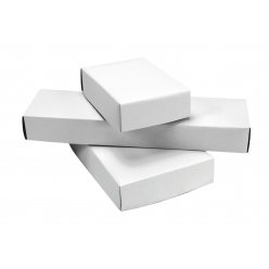 Boîtes cadeaux carton blanc tailles assorties x 3 pcs