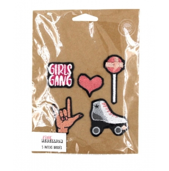 patchs brodes girls gagn 3 a 6 cm 5 pieces