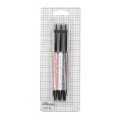 stylo bille motifs assortis encre noire x 3 pcs