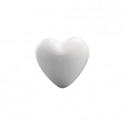 Coeur en polystyrène 15 cm plein bombé