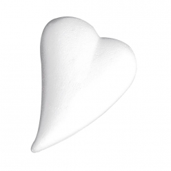 coeur en polystyrene forme de goutte 12 x 85 cm
