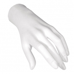 main en polystyrene feminin 21 cm