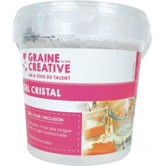gel a bougie incolore cristal 800g 8 meches