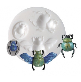 moule en silicone mini scarabee o 7 cm