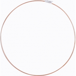 Armature abat-jour cercle cuivré Diamètre 35 cm