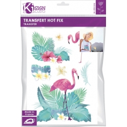 Transfert Thermocollant Tropical Couleur A4