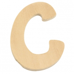 Alphabet en bois 6 cm Lettre C