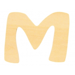 alphabet en bois 6 cm lettre m