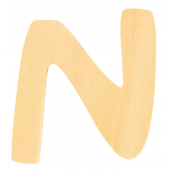 alphabet en bois 6 cm lettre n
