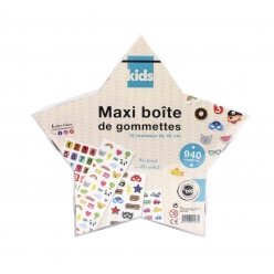 stickers gommette pour enfant 940 pieces boite etoile