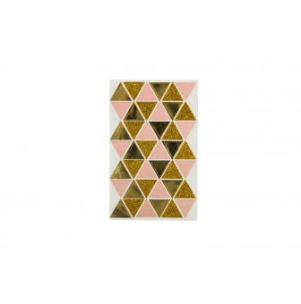 sticker triangle foil et paillette 23 x 2 cm 84 pieces