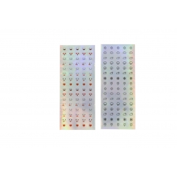 sticker holographique smiley emoji et meteo 160 pieces