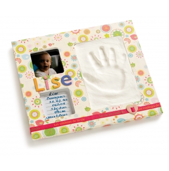 cadre photo moulage empreinte 24x22 cm