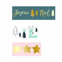 boîtes cadeaux de Noël enveloppes cartes de Noël Lot de 24 rouleaux de ruban adhésif washi de Noël 5 m x 15 mm pour décorations de Noël 