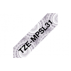 cartouche ruban etiqueteuse 12mm motif dentelle tze mpsl31