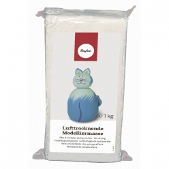 Pâte à modeler durcissant à l'air Créalia enfants - Blanc - 1 kg